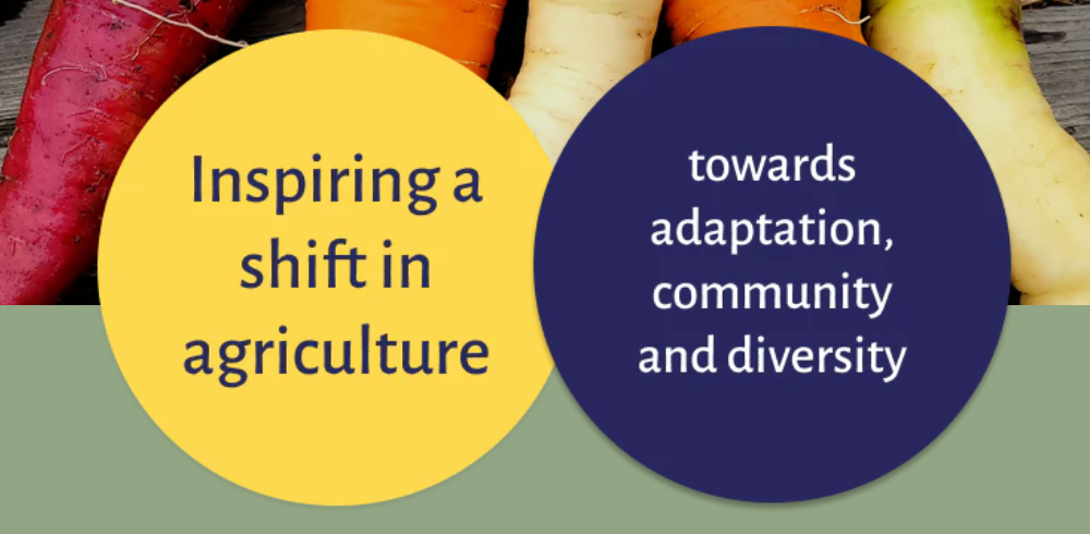 Inspiring a shift in agriculture towards adaptation, community, and diversity